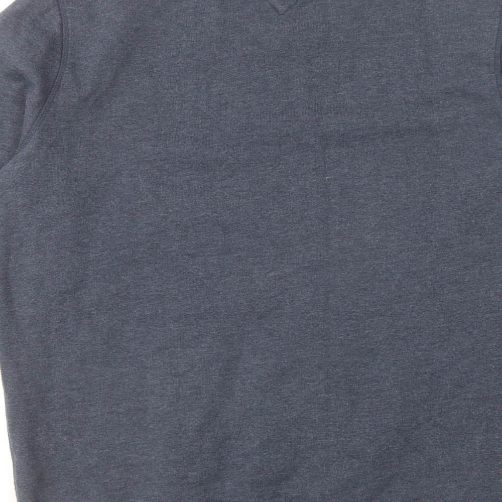 Tommy Hilfiger Mens Blue Cotton Pullover Sweatshirt Size L