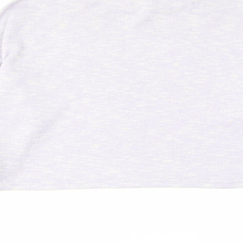 New Look Womens Purple Round Neck Polyester Pullover Jumper Size S
