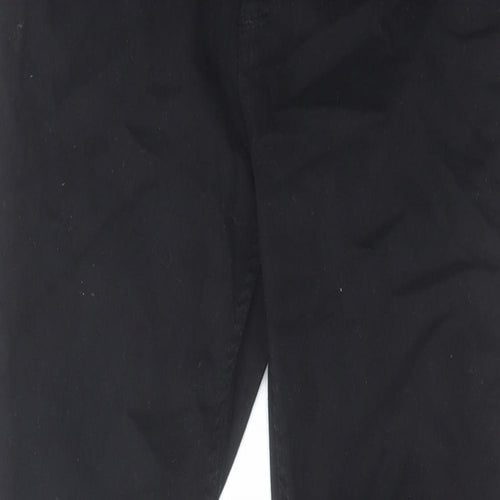 Zara Womens Black Cotton Skinny Jeans Size 10 L27 in Regular Zip