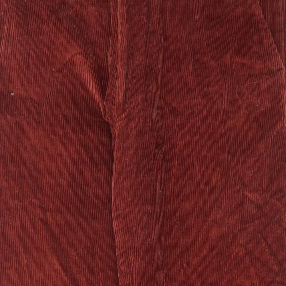 Skopes Mens Brown Cotton Trousers Size 38 in L29 in Regular Zip