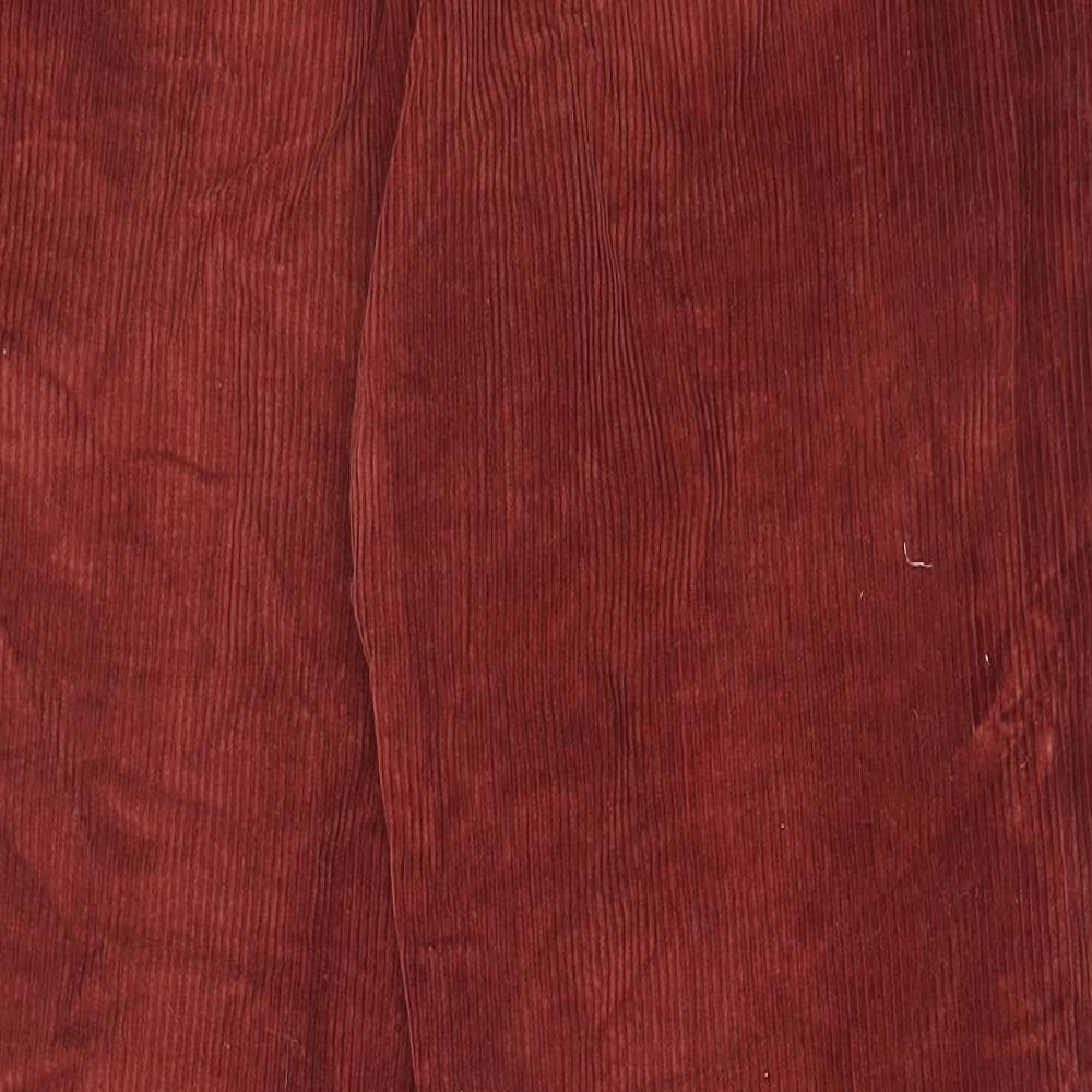 Skopes Mens Brown Cotton Trousers Size 38 in L29 in Regular Zip