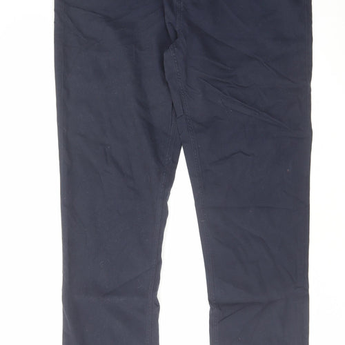 NEXT Mens Blue Cotton Straight Jeans Size 34 in L33 in Regular Zip