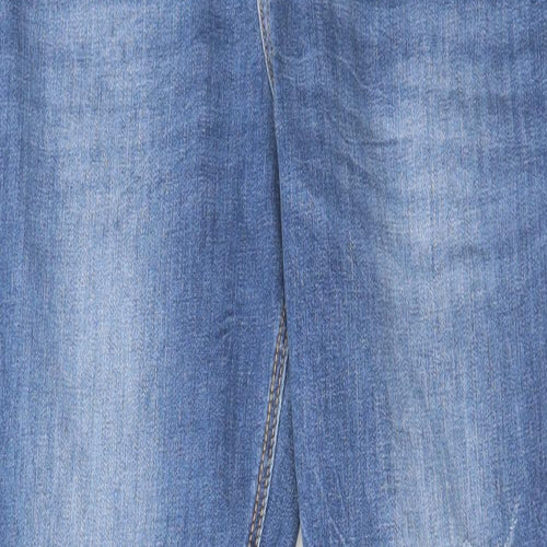 VERO MODA Womens Blue Cotton Skinny Jeans Size 34 in L27 in Regular Zip