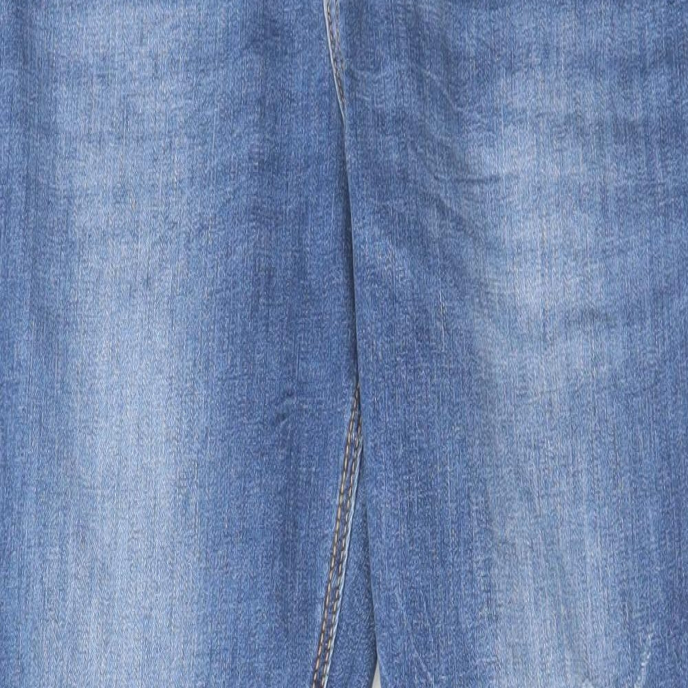 VERO MODA Womens Blue Cotton Skinny Jeans Size 34 in L27 in Regular Zip