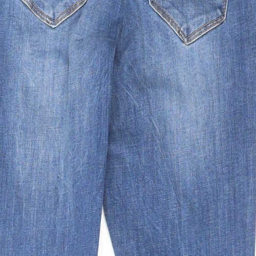 VERO MODA Womens Blue Cotton Skinny Jeans Size 34 in L27 in Regular Zip