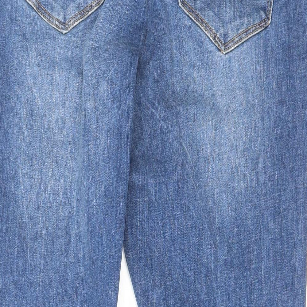 VERO MODA Womens Blue Cotton Skinny Jeans Size 34 in L27 in Regular Zip
