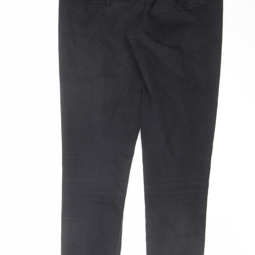 Topshop Womens Black Cotton Skinny Jeans Size 30 in L32 in Regular Zip