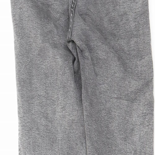Bershka Womens Grey Cotton Skinny Jeans Size 8 L27 in Regular Zip