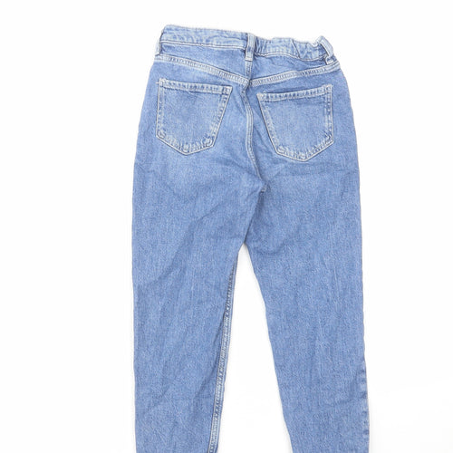 H&M Boys Blue Cotton Skinny Jeans Size 5-6 Years Regular Zip