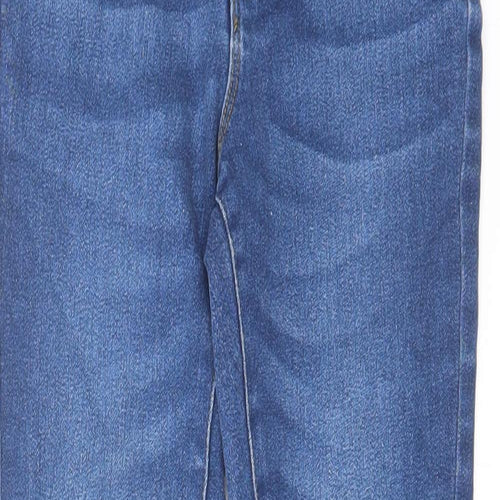 Denim & Co. Womens Blue Cotton Skinny Jeans Size 8 L27 in Regular Zip