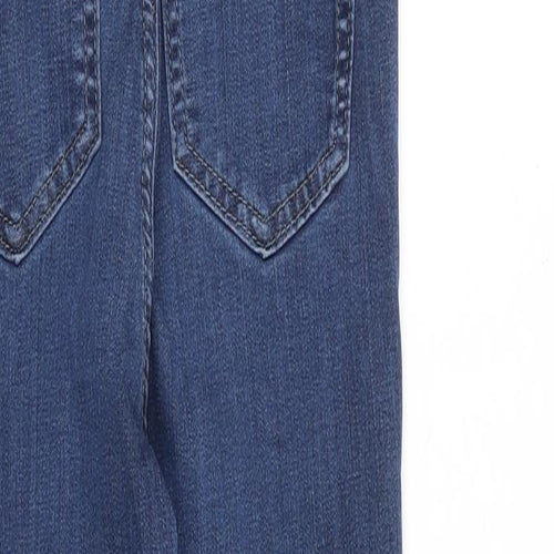 F&F Womens Blue Cotton Skinny Jeans Size 6 L25 in Slim Zip