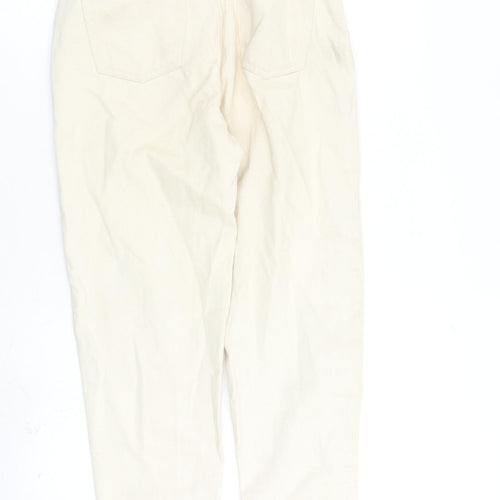 Cradle to Cradle Certified Womens Beige Cotton Boyfriend Jeans Size 6 L26 in Regular Zip