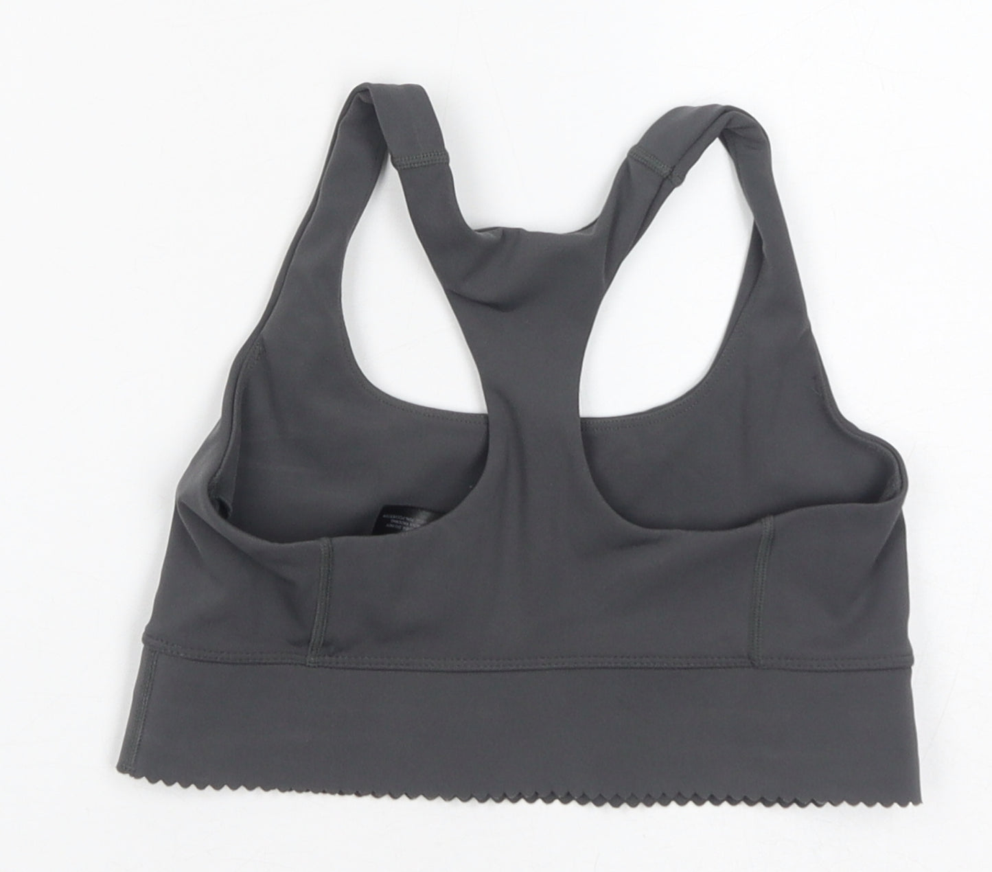 H&M Womens Grey Polyamide Cropped Tank Size XS Scoop Neck Pullover