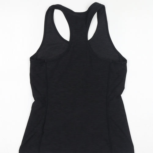 H&M Womens Black Polyester Basic Tank Size S Scoop Neck Pullover