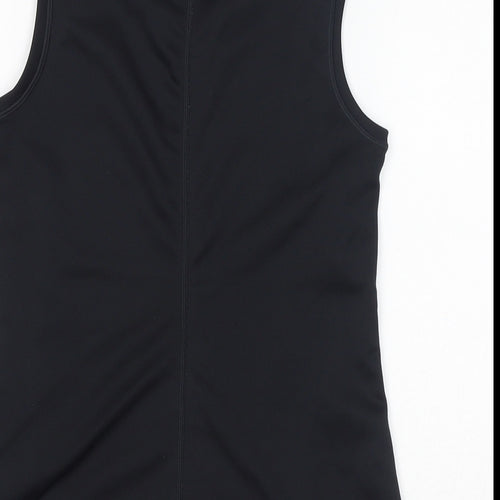 New Balance Womens Black Polyester Basic Tank Size XS Round Neck Pullover
