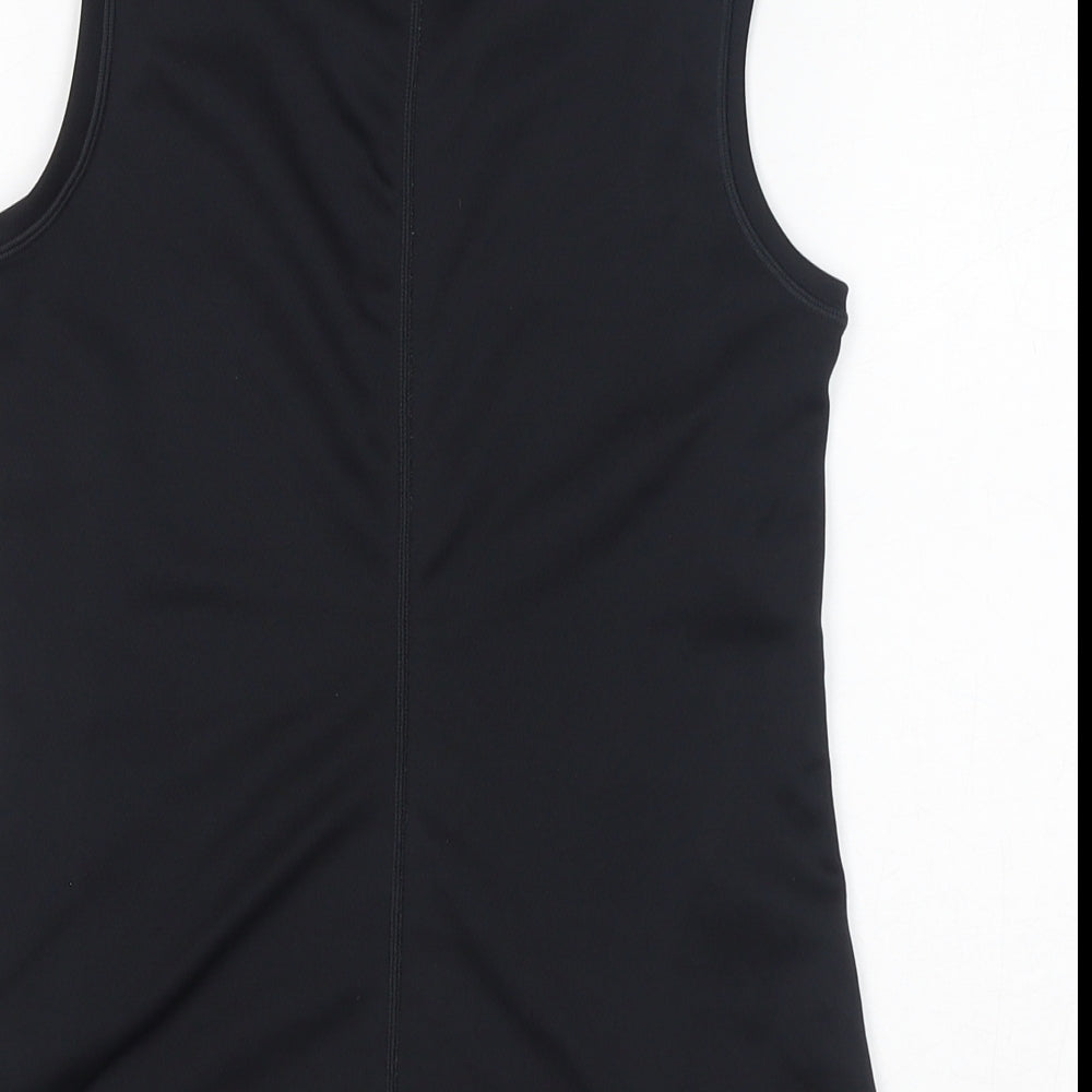 New Balance Womens Black Polyester Basic Tank Size XS Round Neck Pullover