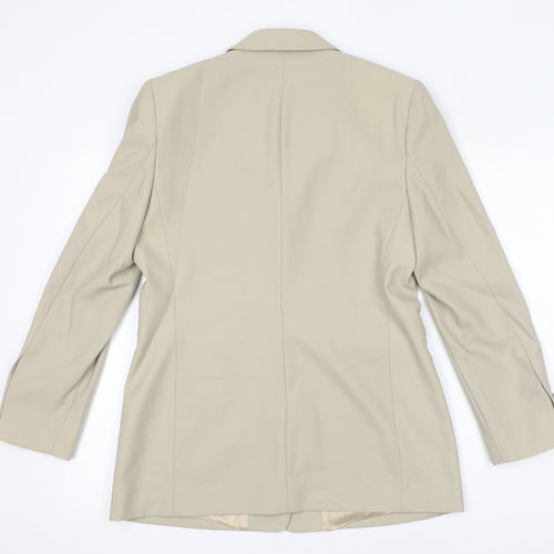 St Michael Womens Ivory Jacket Blazer Size 12 Button