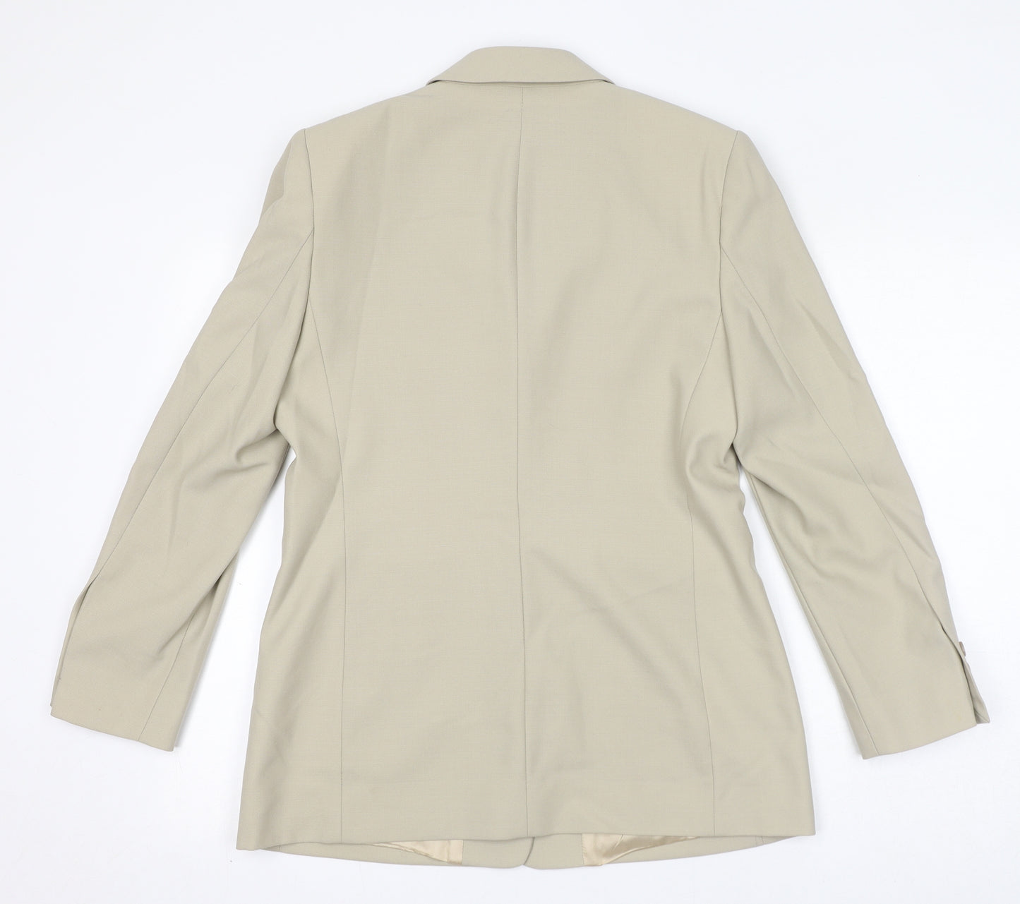 St Michael Womens Ivory Jacket Blazer Size 12 Button