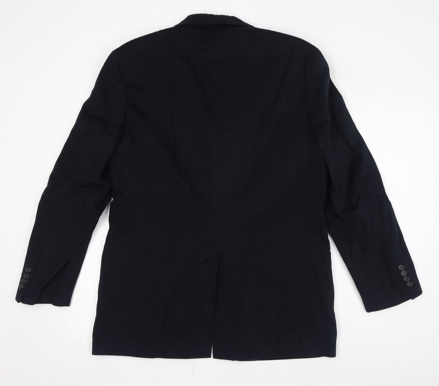 Marks and Spencer Mens Blue Cotton Jacket Suit Jacket Size 40 Regular