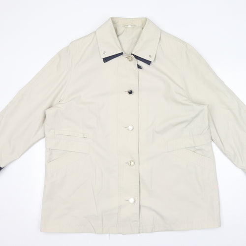 Berkertex Womens Ivory Jacket Size 18 Button
