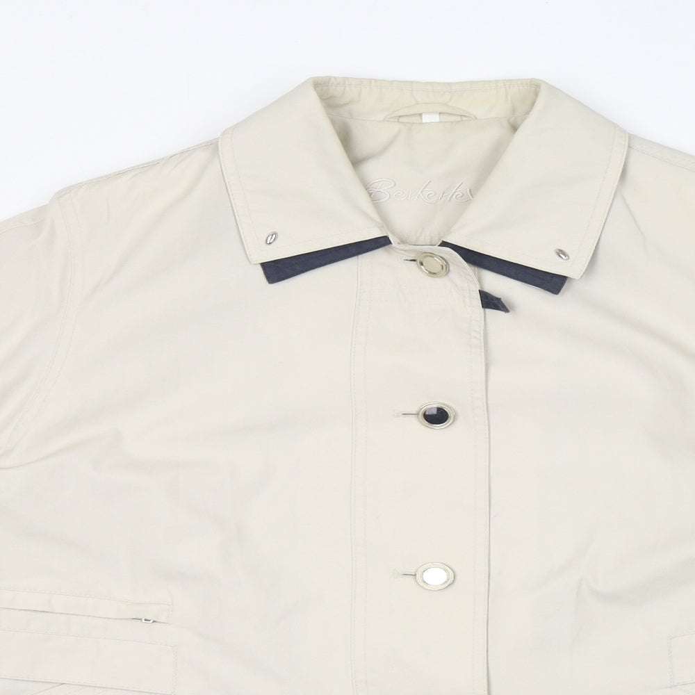 Berkertex Womens Ivory Jacket Size 18 Button