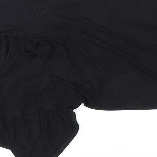 C.M.D Womens Black V-Neck Viscose Cardigan Jumper Size L