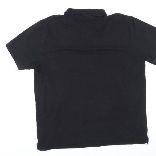 GANT Mens Black Cotton Polo Size 3XL Collared Pullover