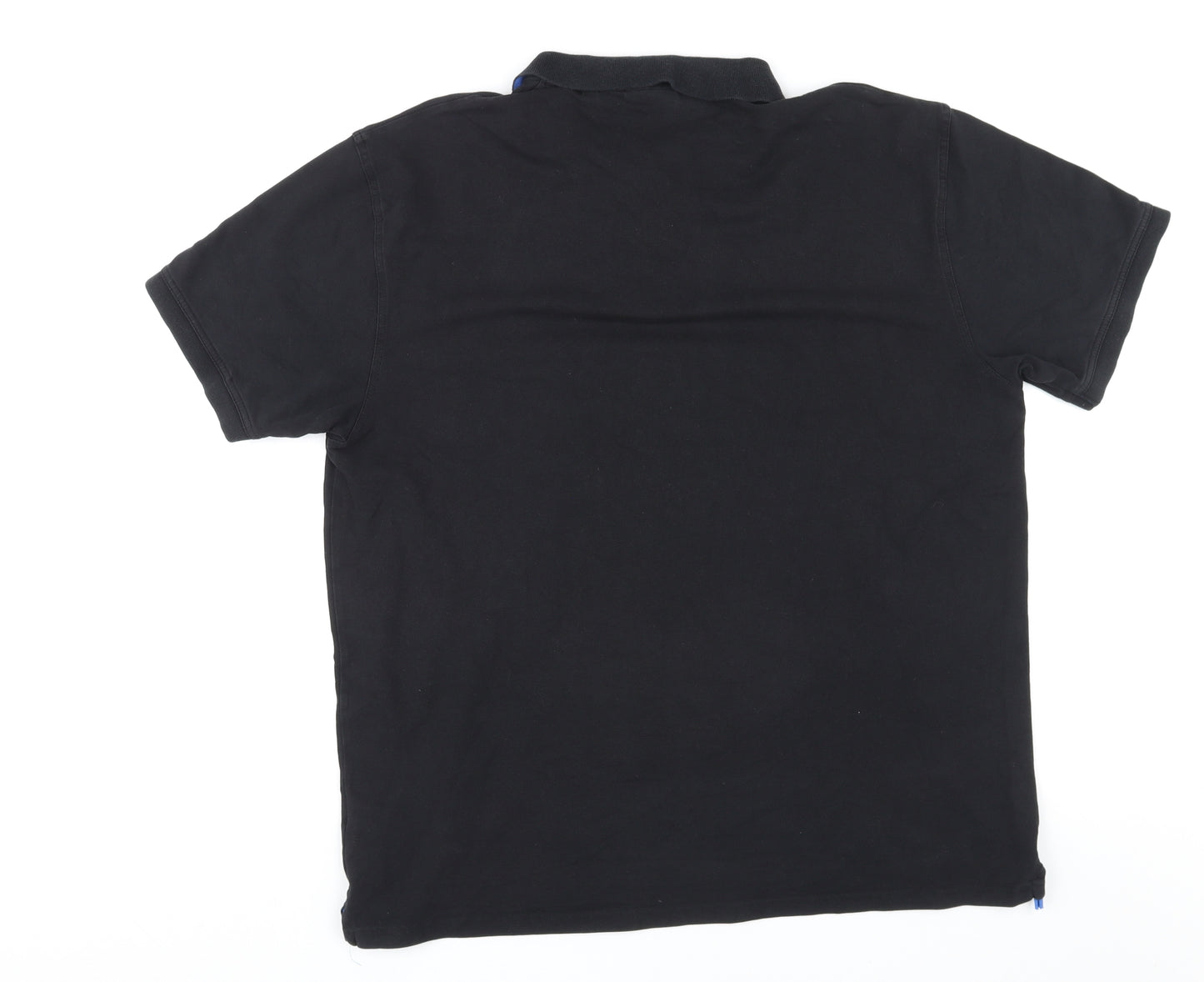 GANT Mens Black Cotton Polo Size 3XL Collared Pullover