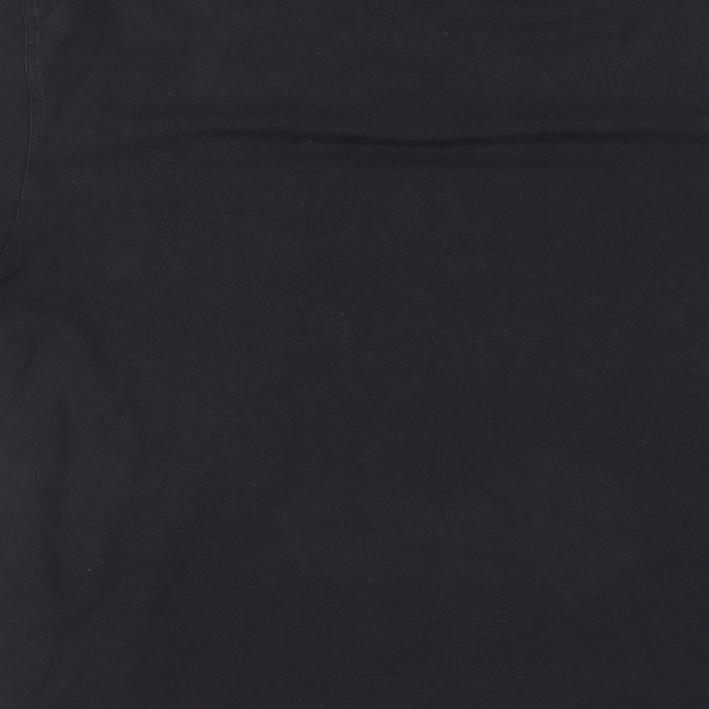 GANT Mens Black Cotton Polo Size 3XL Collared Pullover