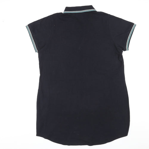 ellesse Womens Black Cotton Basic Polo Size 20 Collared