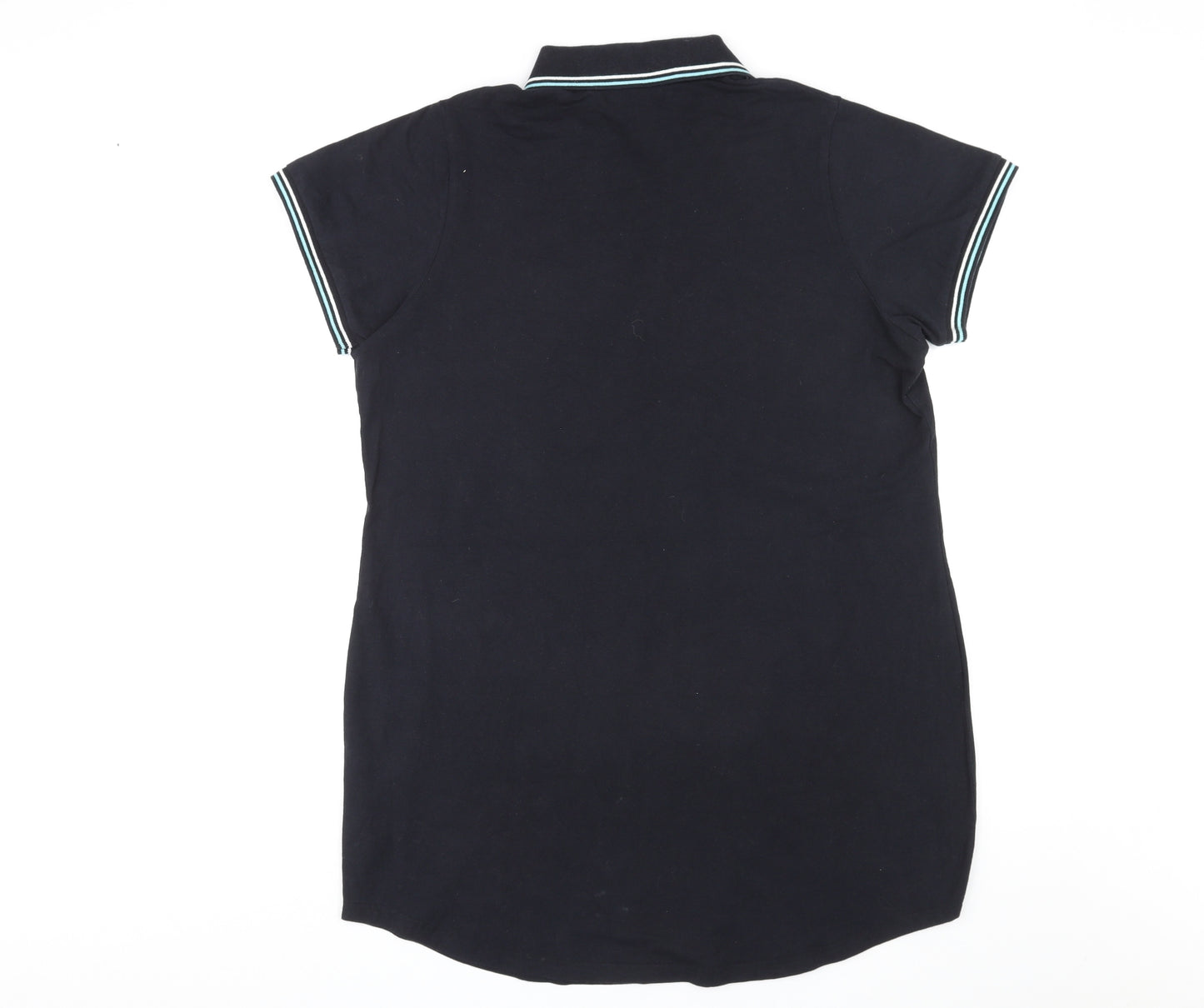 ellesse Womens Black Cotton Basic Polo Size 20 Collared