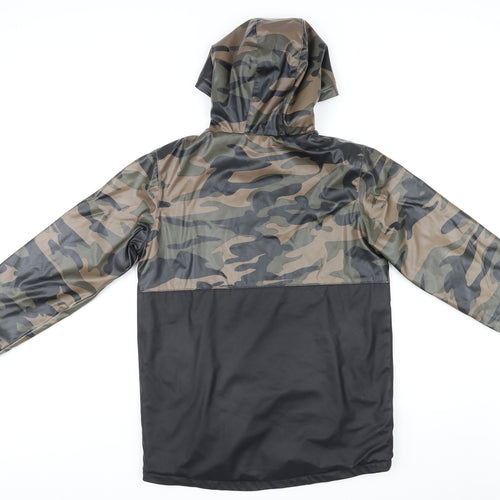 Firetrap Boys Multicoloured Camouflage Basic Coat Coat Size 13 Years Zip