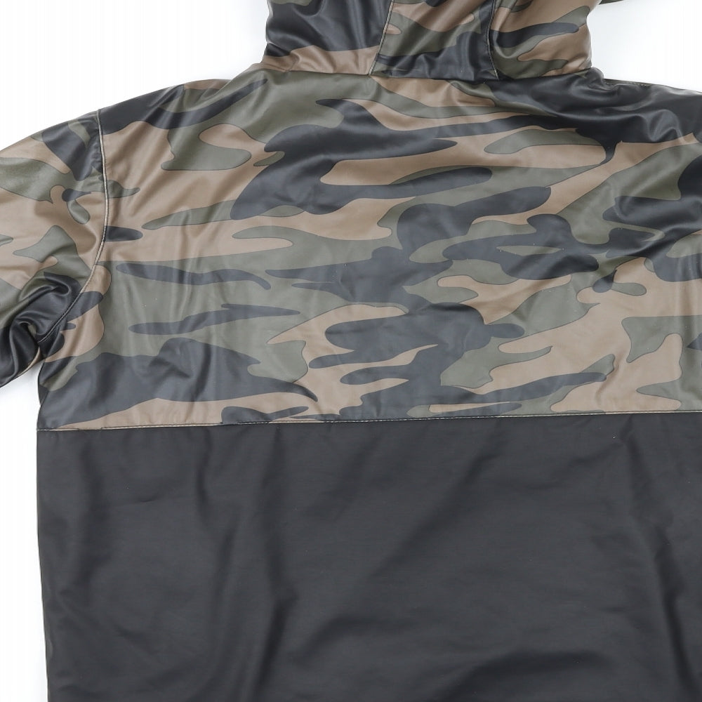 Firetrap Boys Multicoloured Camouflage Basic Coat Coat Size 13 Years Zip