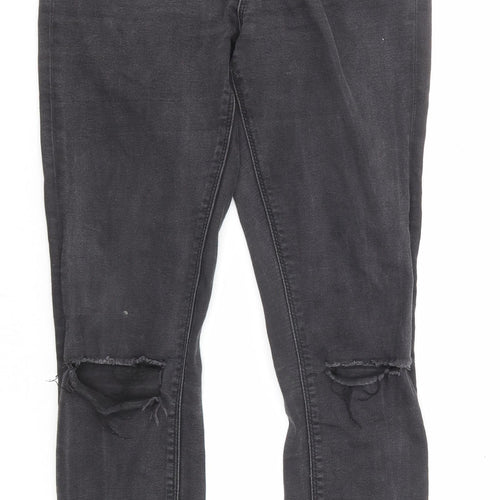 ASOS Womens Black Cotton Skinny Jeans Size 26 in L32 in Regular Zip