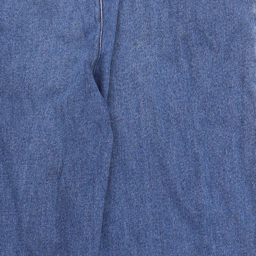 Chums Mens Blue Cotton Straight Jeans Size 42 in L28 in Regular Zip