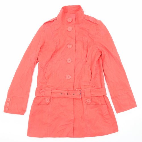 New Look Womens Pink Jacket Size 14 Button
