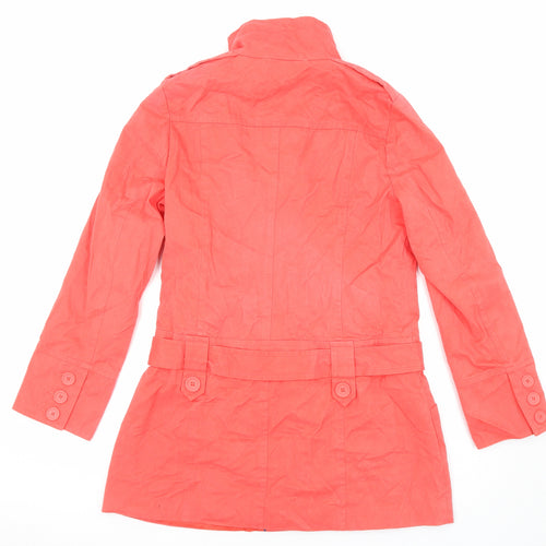 New Look Womens Pink Jacket Size 14 Button