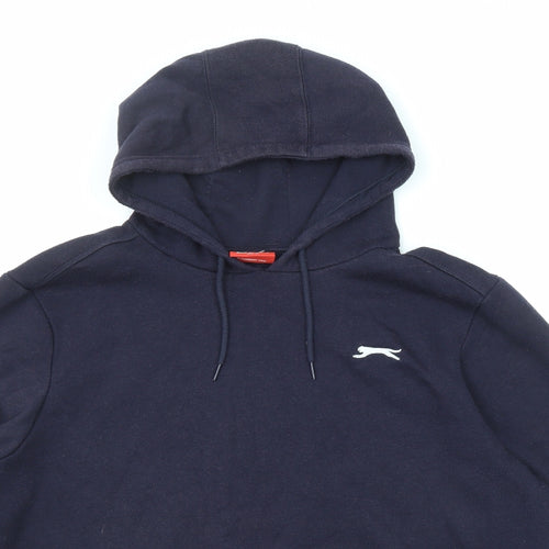 Slazenger Mens Blue Polyester Pullover Hoodie Size L