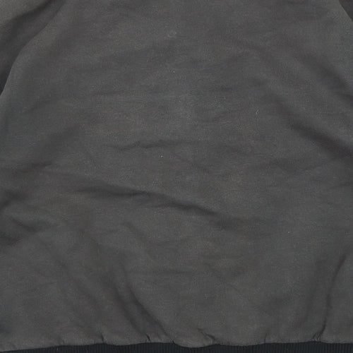 Divided by H&M Womens Grey Geometric Bomber Jacket Jacket Size 2XS Snap