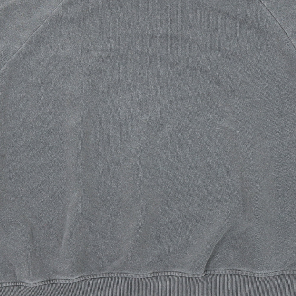 H&M Womens Grey Cotton Pullover Sweatshirt Size M Pullover