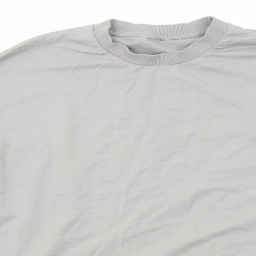 ASOS Mens Grey Cotton Pullover Sweatshirt Size M