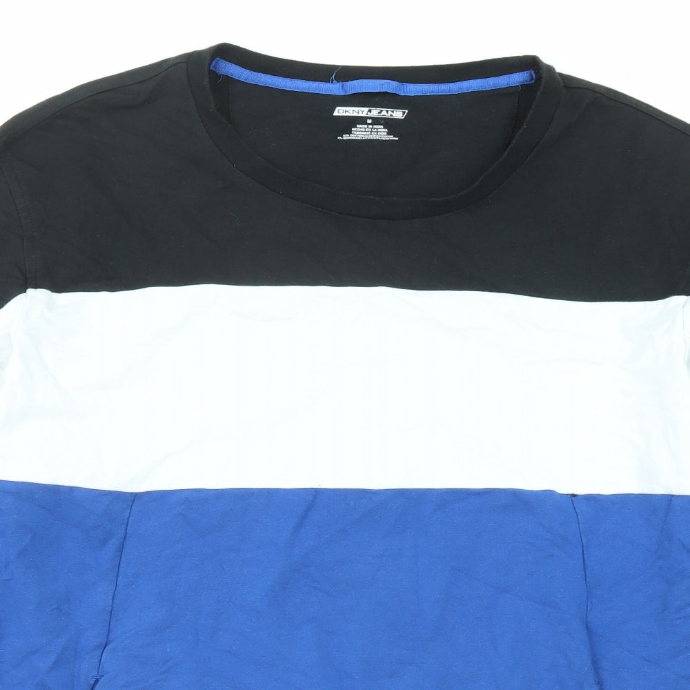 DKNY Jeans Mens Multicoloured Cotton Pullover Sweatshirt Size M