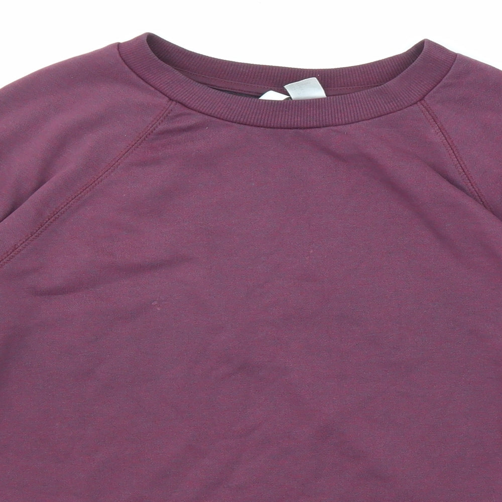 Divided by H&M Womens Purple Polyester Pullover Sweatshirt Size M Pullover
