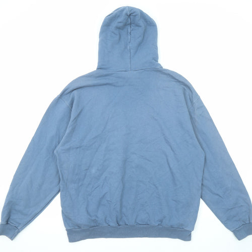 PUMA Mens Blue Cotton Pullover Hoodie Size L - Derby County