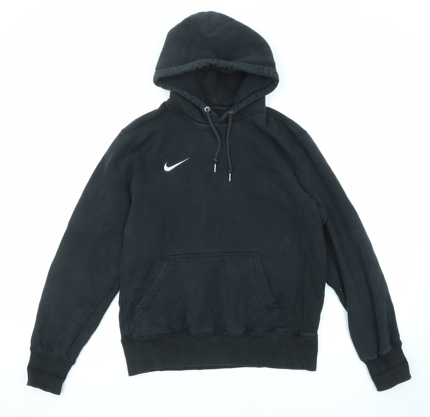 Nike Mens Black Cotton Pullover Hoodie Size M