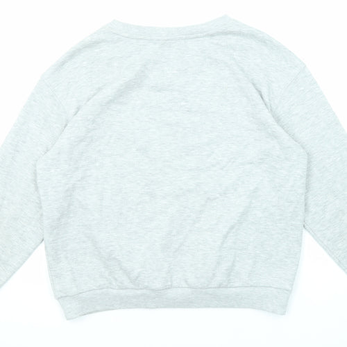 Lonsdale Womens Grey Cotton Pullover Sweatshirt Size 12 Pullover - Lonsdale London
