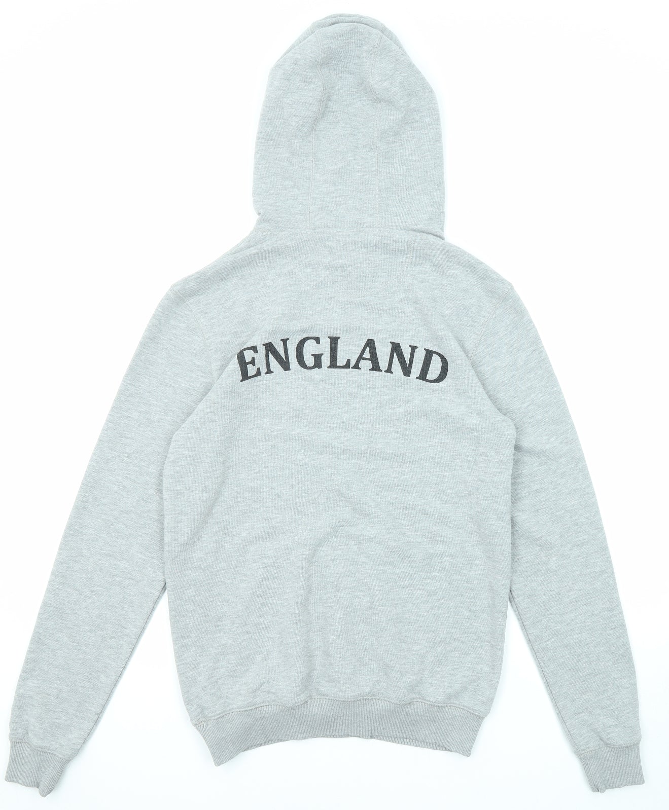 New Balance Mens Grey Polyester Pullover Hoodie Size XS - England Athletics