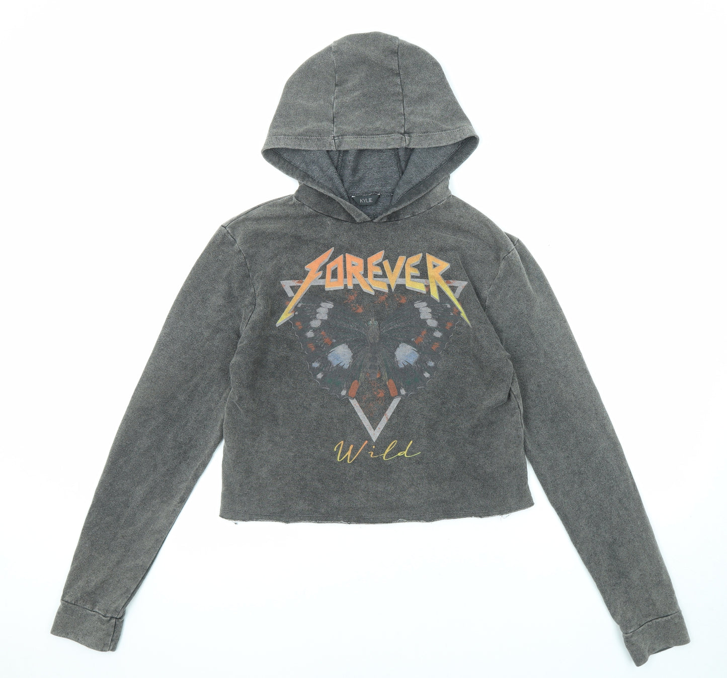 M&Co Girls Grey Cotton Pullover Hoodie Size 14 Years Pullover - Forever Wild