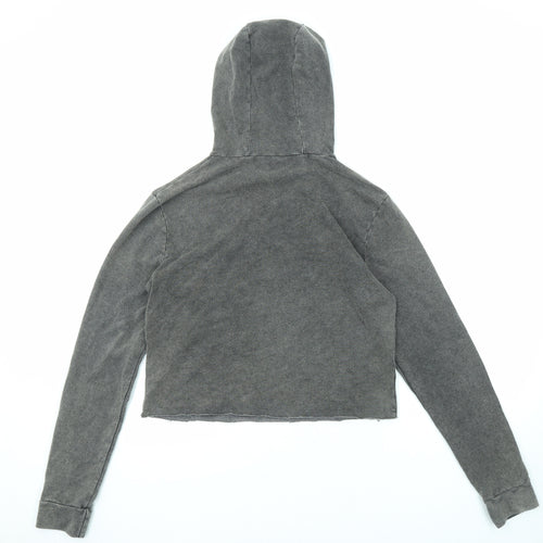 M&Co Girls Grey Cotton Pullover Hoodie Size 14 Years Pullover - Forever Wild