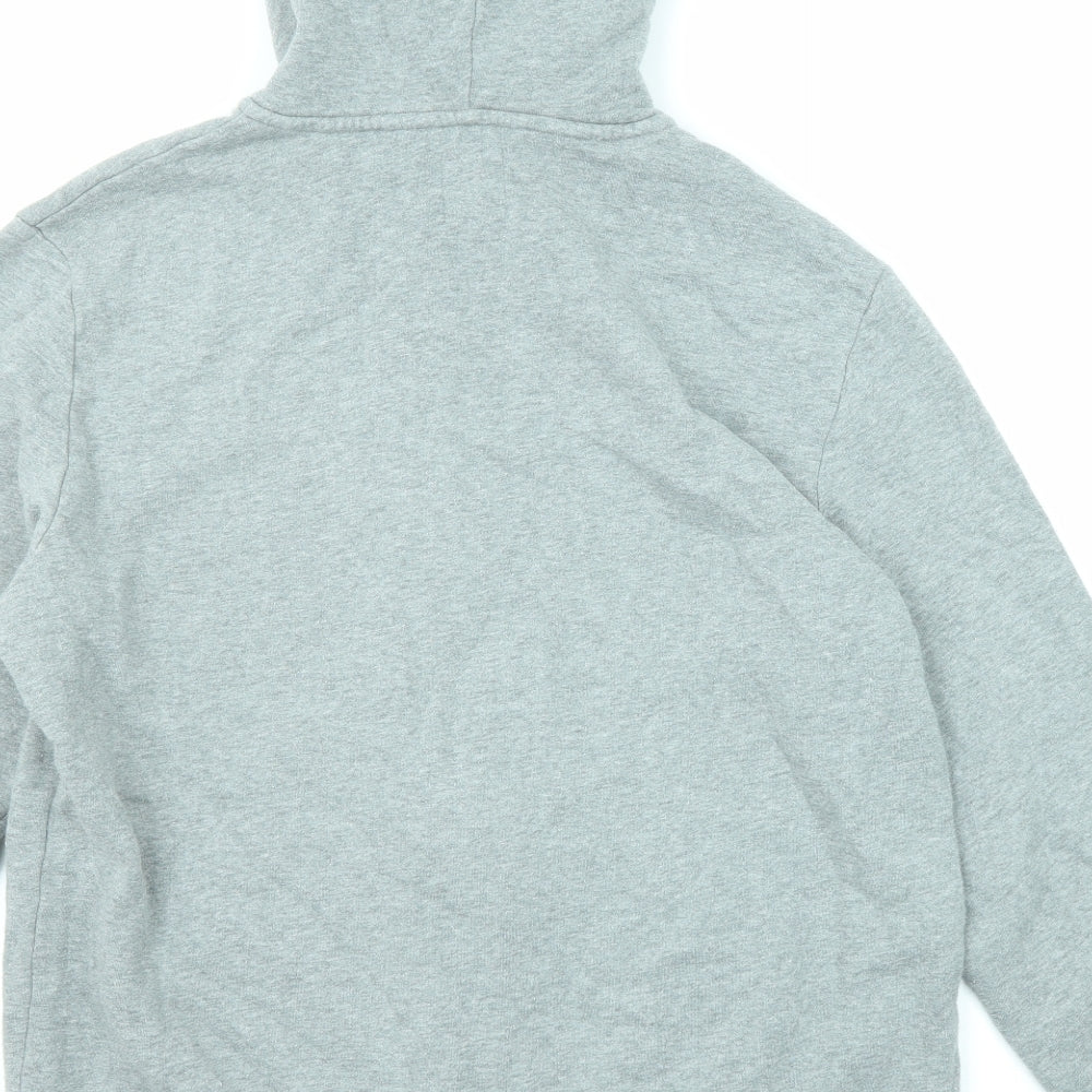 Marks and Spencer Mens Green Cotton Full Zip Hoodie Size L